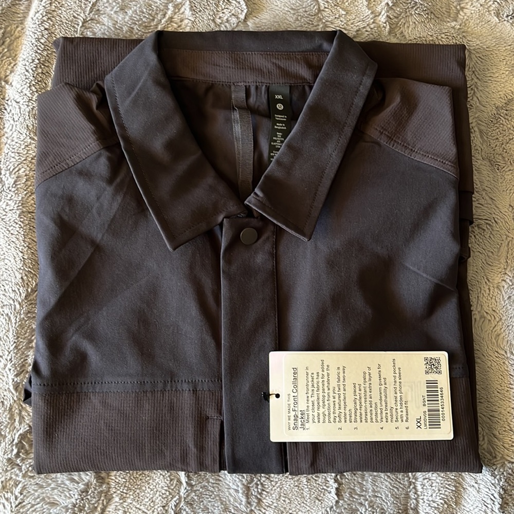 Snap-Front Collared Jacket - Picture 4 of 5